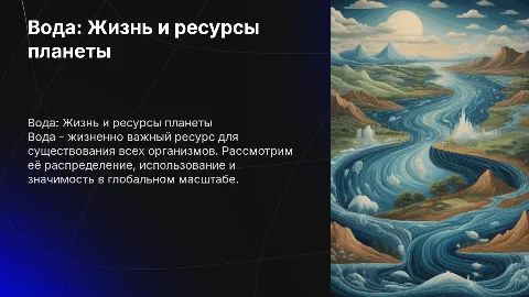 Вода в мире