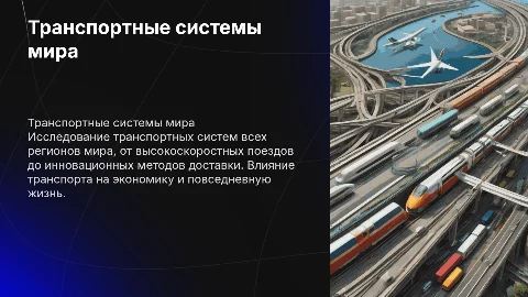 транспорт всех регионов мира