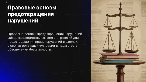 Правовые основы предупреждения правонарушений в образовании