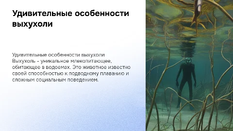 природа животных Выхухоль