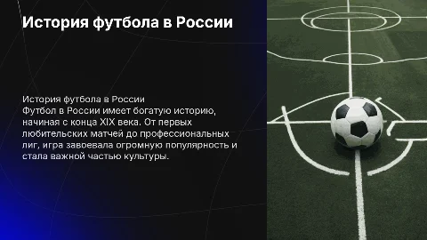 предмет:физическая культура тема:история развития футбола в россии