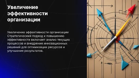 Стратегия повышения эффективности деятельности организации