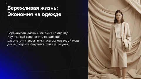 Бережливая жизнь: как сэкономить на одежде и моде