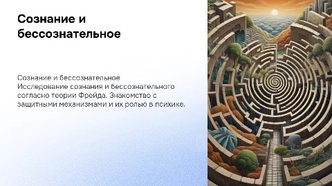 Сознание и бессознательное: теория Фрейда и защитные механизмы
