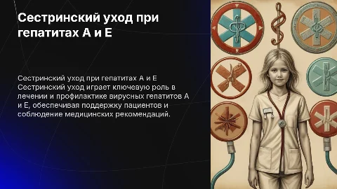 сестринский уход при вирусных гепатитах А,Е