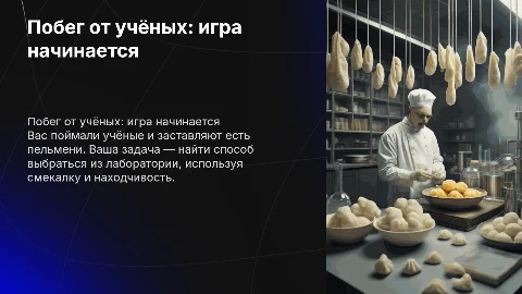 Побег от учёных: увлекательная игра о пельменях