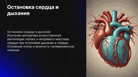 Остановка сердца и дыхания: алгоритм ИВЛ и массажа сердца