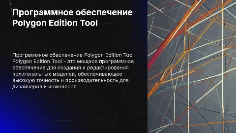 Программное обеспечение Polygon Edition Tool