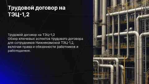 Трудовой договор нижнекамский ТЭЦ-1,2