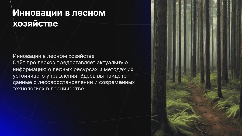сайт про лесхоз