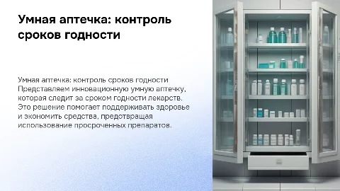 Умная аптечка: контроль сроков годности лекарств