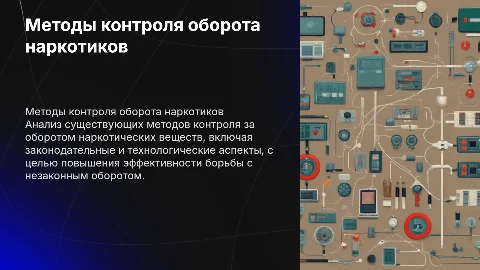 Анализ метода контроля за оборотом наркотических веществ
