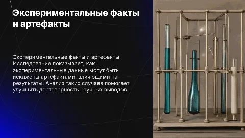 экспериментальные факты и артефакты