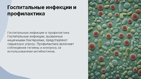 Госпитальные инфекции: профилактика и контроль кишечных бактерий