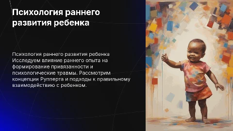 Психология раннего развития ребенка и привязанности