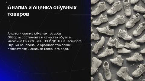 Анализ ассортимента и оценка качества обувных товаров