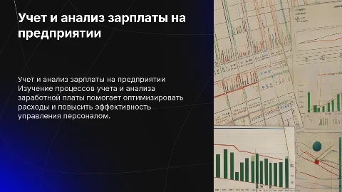 учет и анализ заработной платы на предприятии