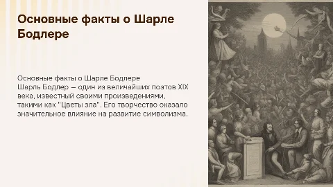 Основные факты жизни и творчества Шарля Бодлера