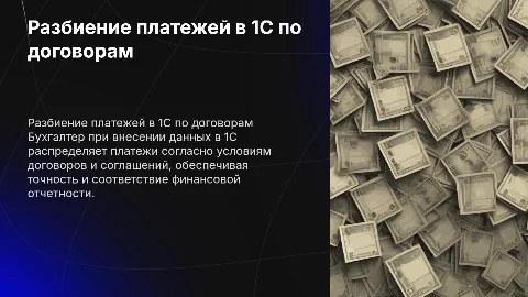 Разбиение платежей в 1С: Учет по договорам и соглашениям