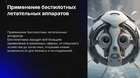 Перспективные области применения беспилотных летательных аппаратов