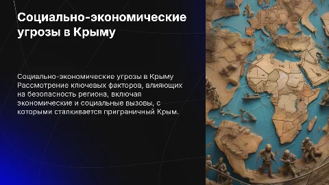 Социально-экономические угрозы безопасности в Крыму