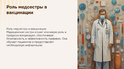 Роль медицинской сестры в вакцинации в поликлиники