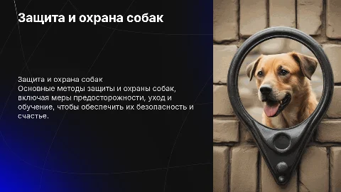 защита и охрана собак