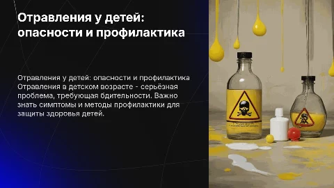 отравление в детском возрасте
