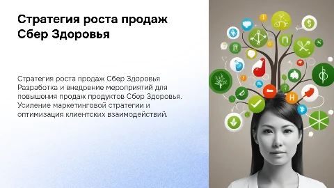 Стратегия мероприятий для увеличения продаж Сбер Здоровья
