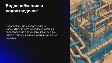 Водоснабжение и водоотведение: выпускная квалификационная работа