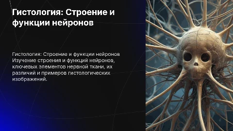 Гистология нервной ткани: строение нейронов и их функции