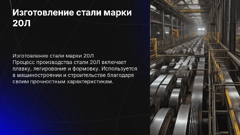 Изготовление марки стали 20л