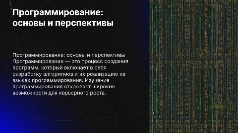 Презентация на тему программирования с подписью Чигиринов Р.Р