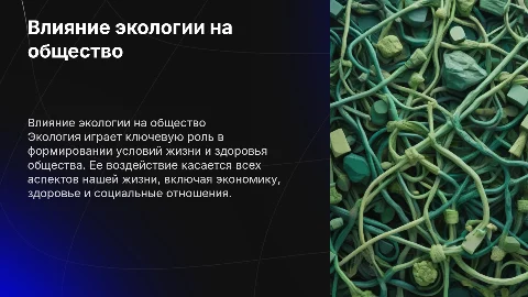 влияние экологии в обществе