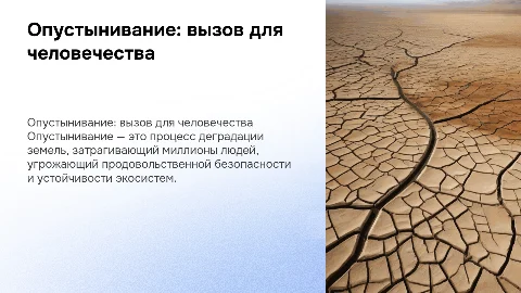 Опустынивание – как глобальная проблема планеты