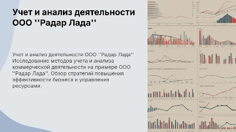 Учет и анализ коммерческой деятельности ООО "Радар Лада"