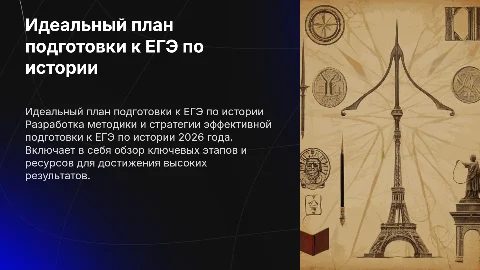 Идеальный план подготовки к ЕГЭ по истории 2026