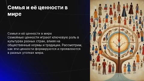 Семья и семейные ценности в разных странах