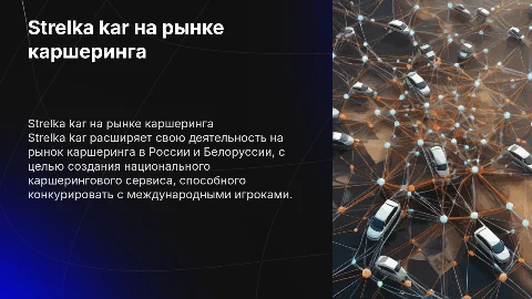 Strelka kar выходит на рынок каршеринга в России и Белоруссии