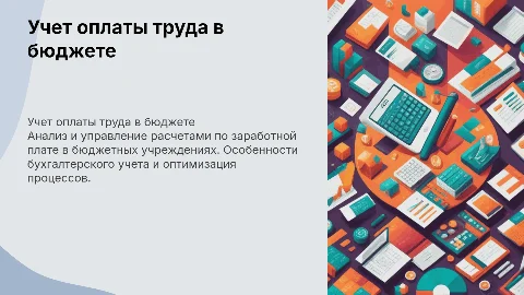 бухгалтерский учет расчетов по оплате труда в бюджетном учреждении