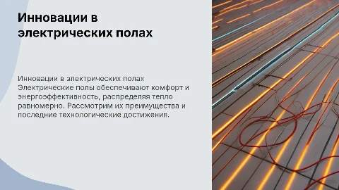 электрическое пол