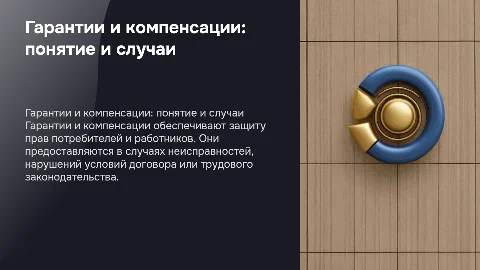 Гарантии и компенсации: понятие и случаи предоставления
