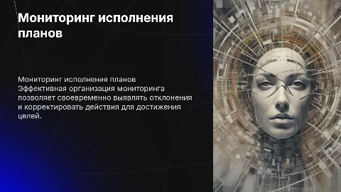 Организация мониторинга исполнения плана