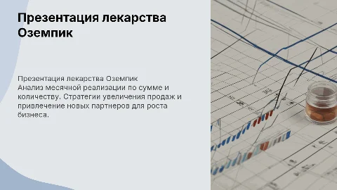 Презентация лекарства Оземпик: анализ и стратегии продаж