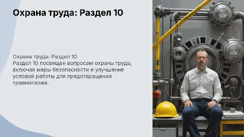 Охрана труда по разделу 10