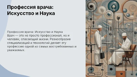 профессия врача