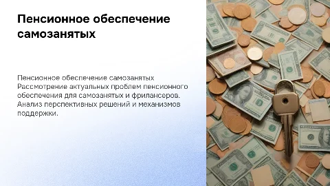 Пенсионное обеспечение самозанятых: проблемы и решения