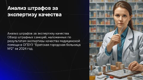 Анализ штрафных санкций в Братской городской больнице за 2024