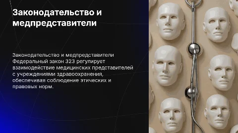 Законодательное регламентирование взаимодействия с медпредставителями