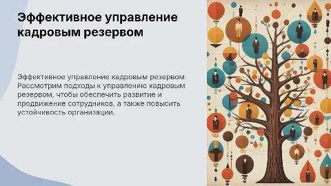 Работа с резервом кадров организации